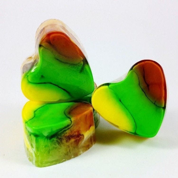 jabon-forma-corazon-pina